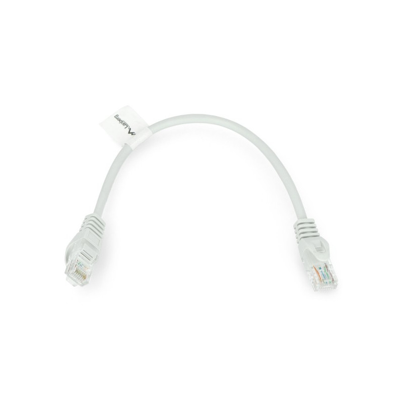 Ethernet-Patchkabel UTP 5e 0,25 m - grau