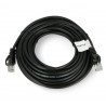 Ethernet Patchkabel UTP 5e 10m - schwarz - zdjęcie 2