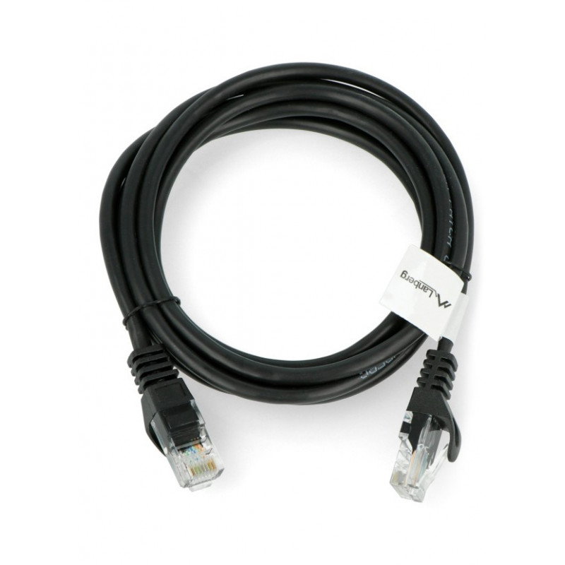 Ethernet-Patchkabel UTP 5e 2m - schwarz