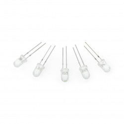 LED 5 mm kaltweiß klar - 5 Stk