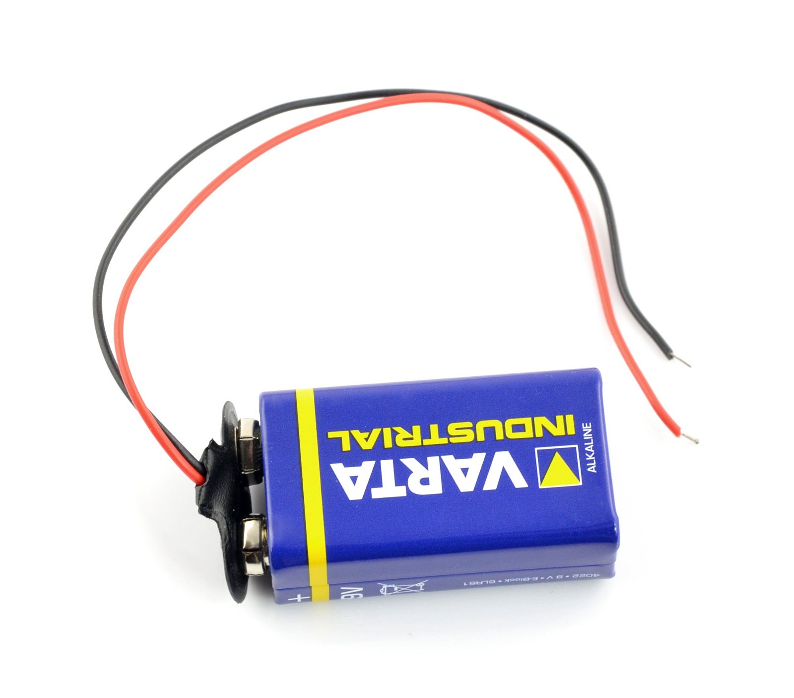 9V Batterieklemme (6F22) mit Draht