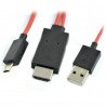 11-poliges MHL-Kabel – microUSB, HDMI und USB - zdjęcie 1