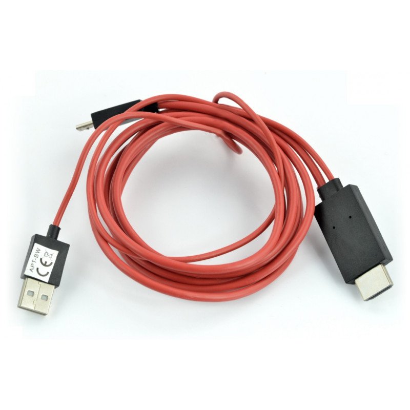 11-poliges MHL-Kabel – microUSB, HDMI und USB