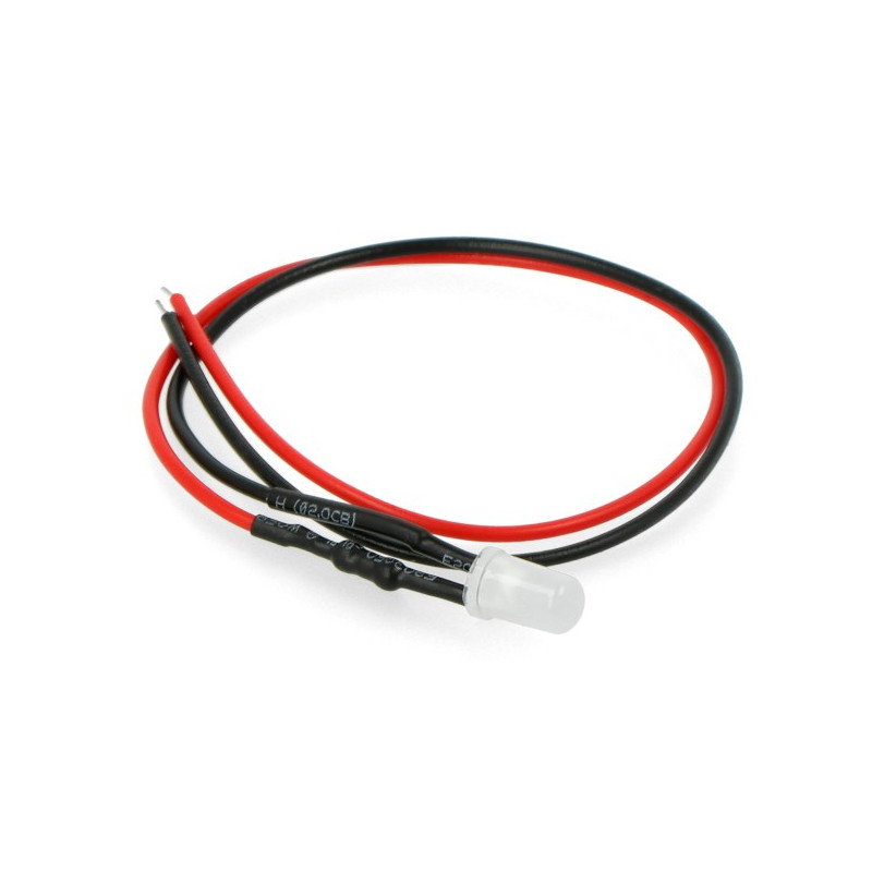 LED 5mm 12V grün mit einem Widerstand und einem Draht