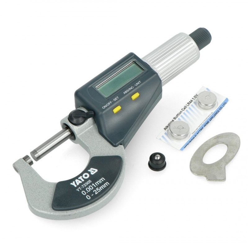 Mikrometer mit Digitalanzeige Yato YT-72305 - 0-25mm
