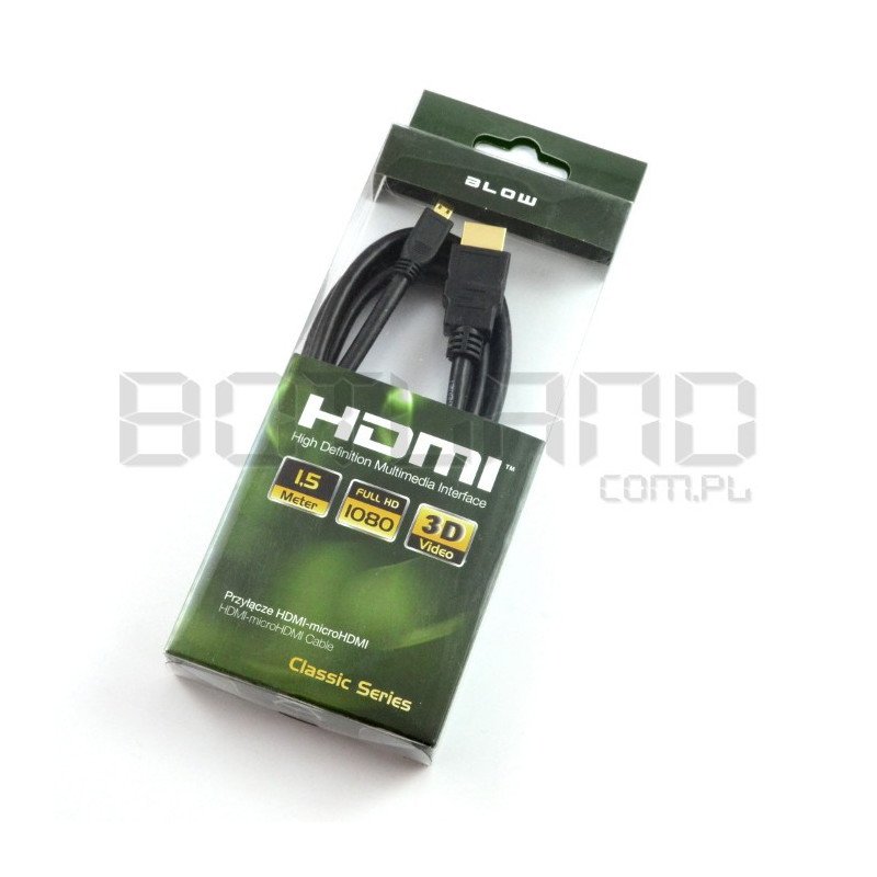 HDMI Blow Classic Kabel - microHDMI - 1,5 m lang