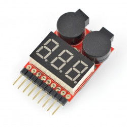 Li-pol 2-8S Spannungsanzeiger mit Summer