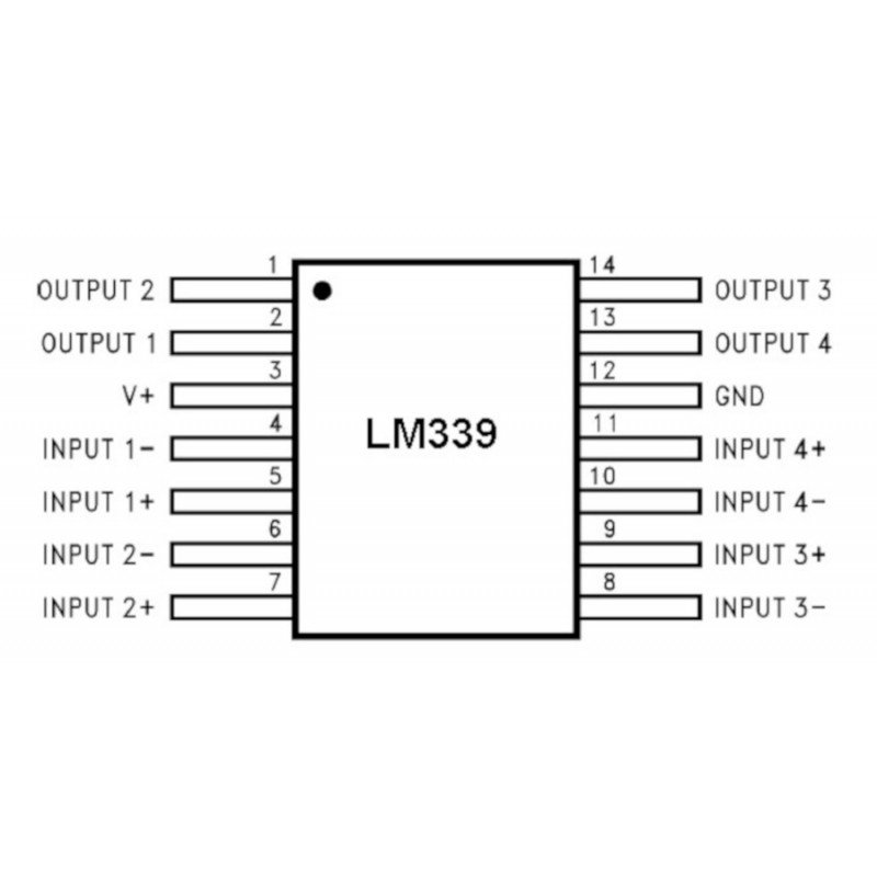 Analogkomparator LM239AD - SMD