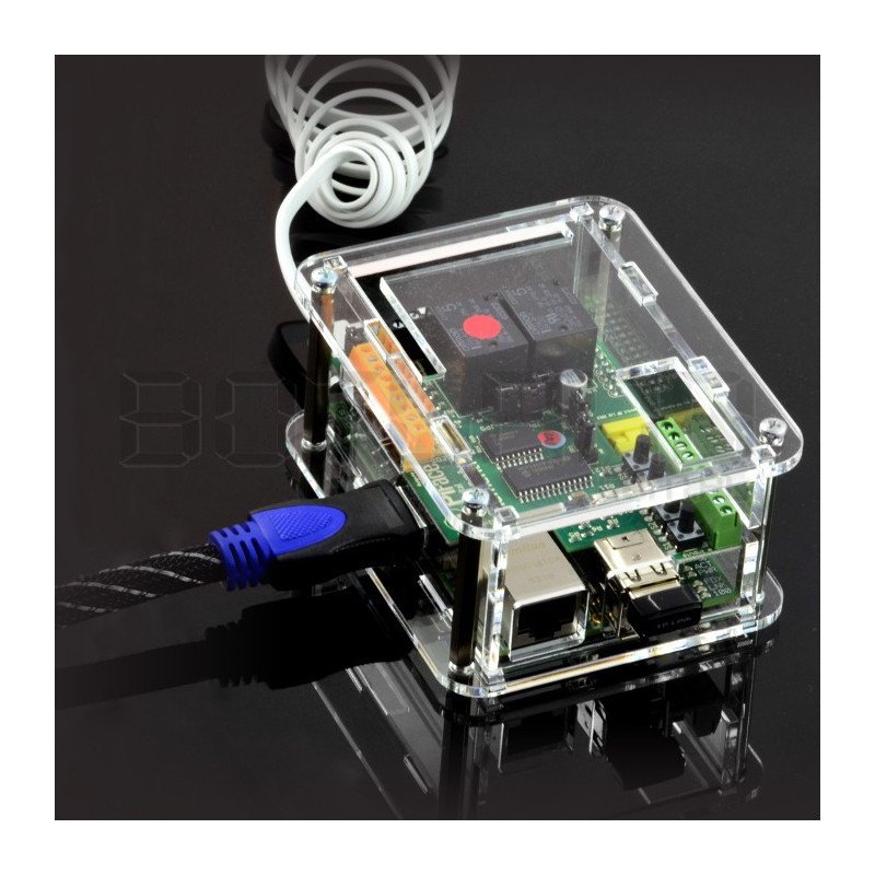 Raspberry Pi Gehäuse und PiFace Digital Modul - transparent