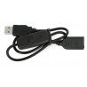 USB A - A Verlängerungskabel mit Ein-/Ausschalter, schwarz - 0,5 m - zdjęcie 3