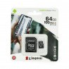 Kingston Canvas Select Plus microSD 64GB 100MB/s UHS-I Klasse 10 Speicherkarte mit Adapter - zdjęcie 1