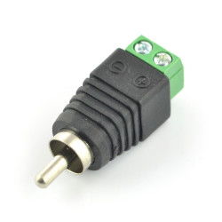 Cinch-Stecker mit Schnellverschraubung