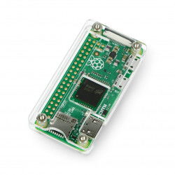 Raspberry Pi Zero Gehäuse - offen - transparent + Kühlkörper
