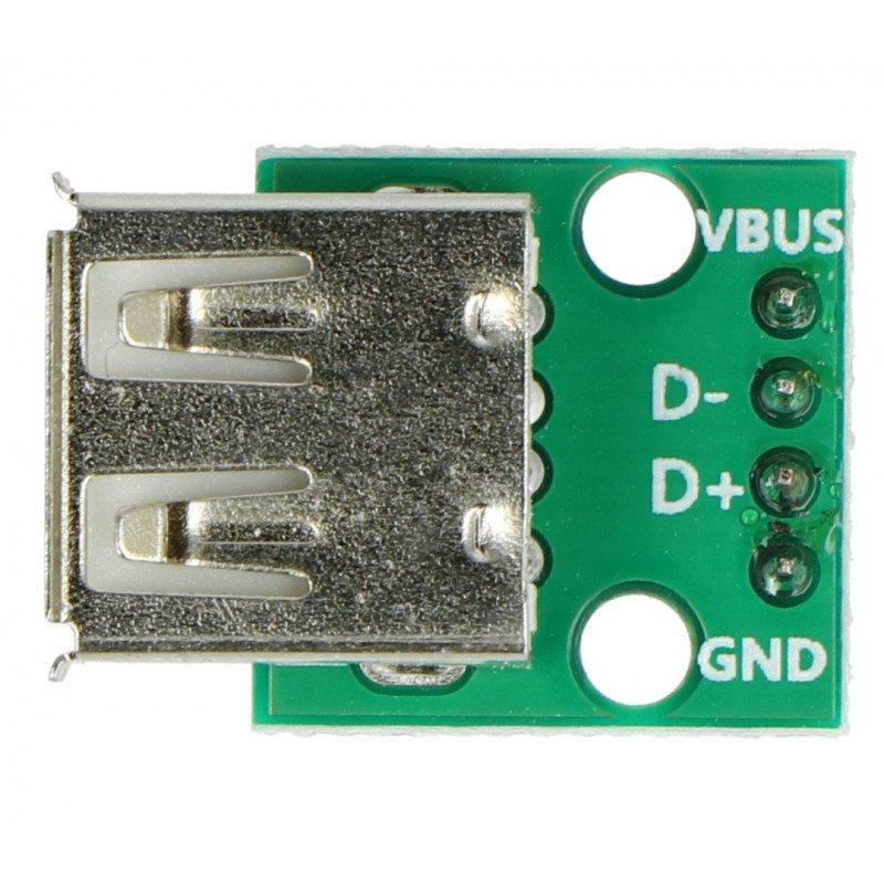 Ein Modul mit einer USB-Typ-A-Buchse - gelötete Anschlüsse