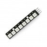 RGB-LED-Streifen WS2812 5050 x 8 LEDs - 53 mm - gelötete Anschlüsse - zdjęcie 1