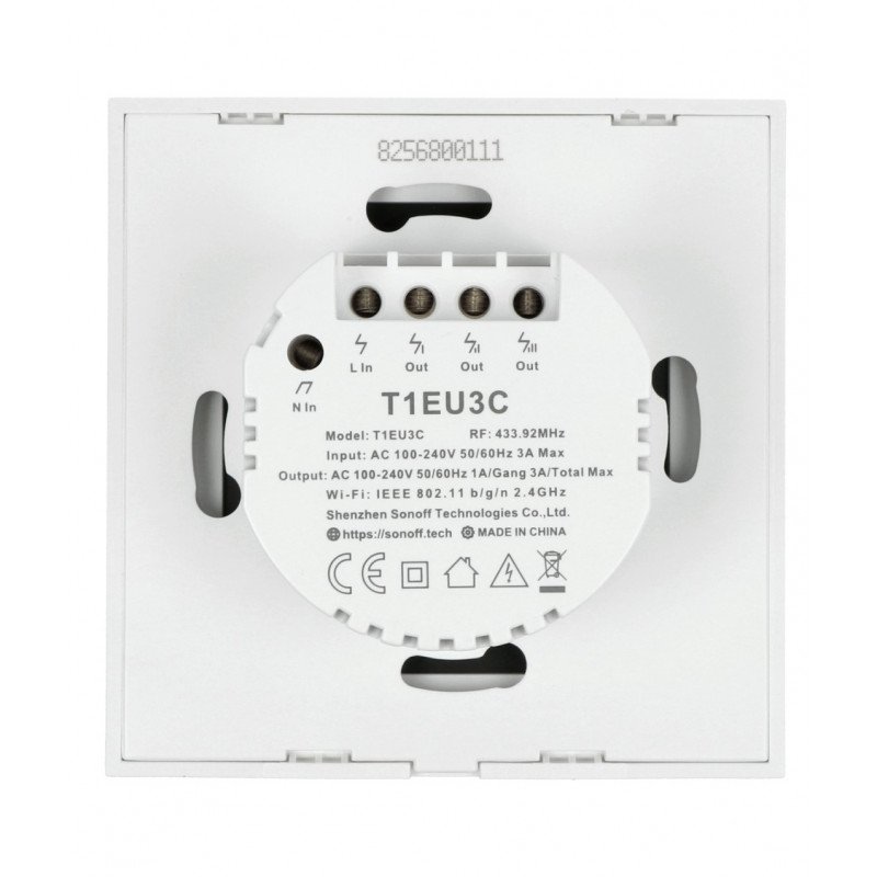 Sonoff T1EU3C-TX - Touch-Lichtschalter - WiFi