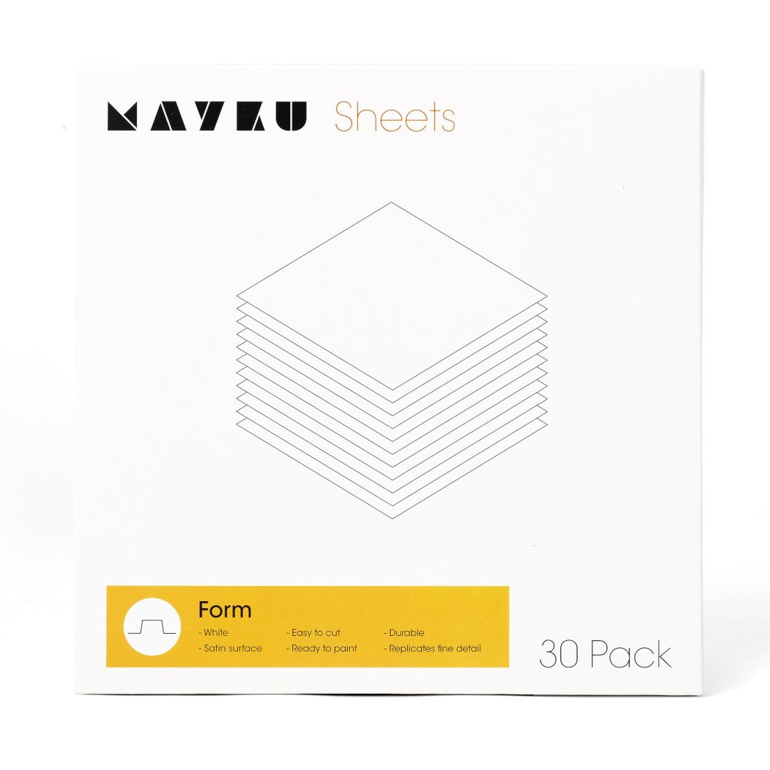 Mayku Formblätter - weiß 0,5 mm Blatt für Formbox - 30St.