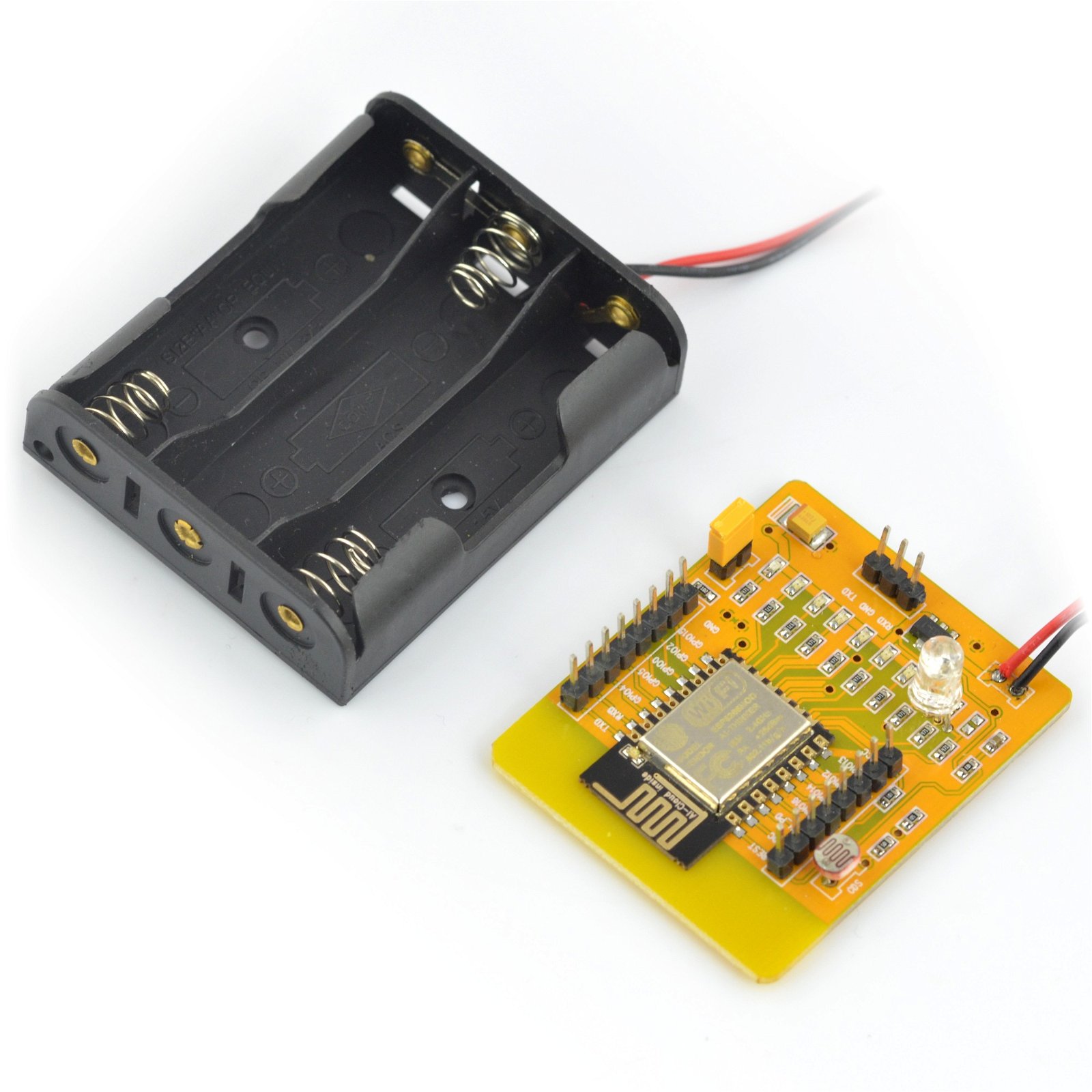 Yellow Board ESP8266 - ESP-12E WiFi-Modul + Batteriekorb