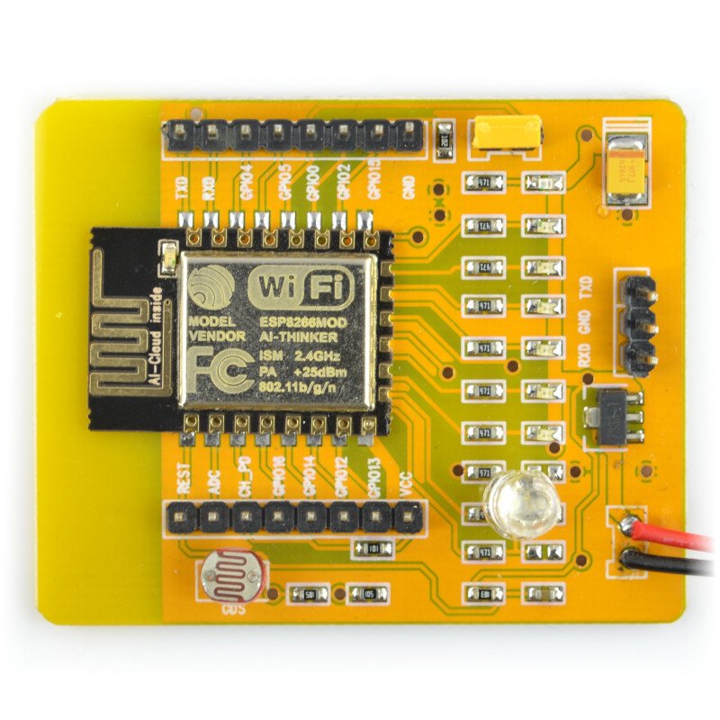 Yellow Board ESP8266 - ESP-12E WiFi-Modul + Batteriekorb