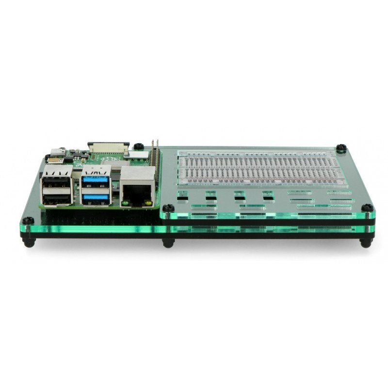 ProtoDock Acryl-Dockingstation für Raspberry Pi 3B / 3B + / 4B