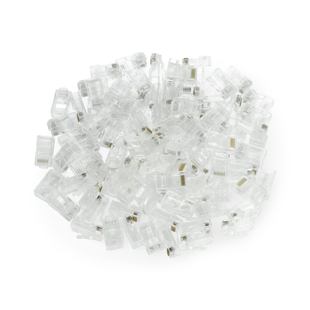 Durchgangs-RJ45-Stecker Lanberg Cat.6e UTP - 100 Stk