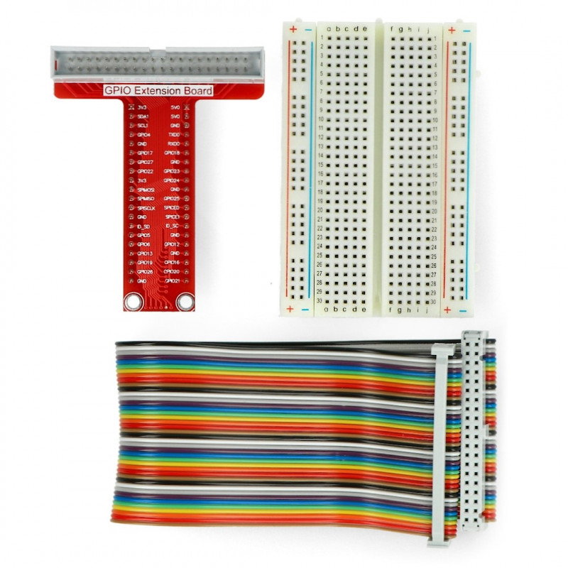 Raspberry Pi 3B+ / 3B / 2B / B + GPIO-Erweiterung für Kontaktplatte + Tape + Breadboard