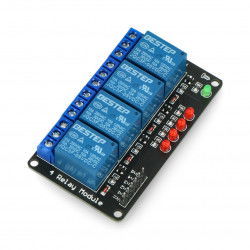 Relaismodul 4 Kanäle - 10A / 250VAC Kontakte - 5V Spule