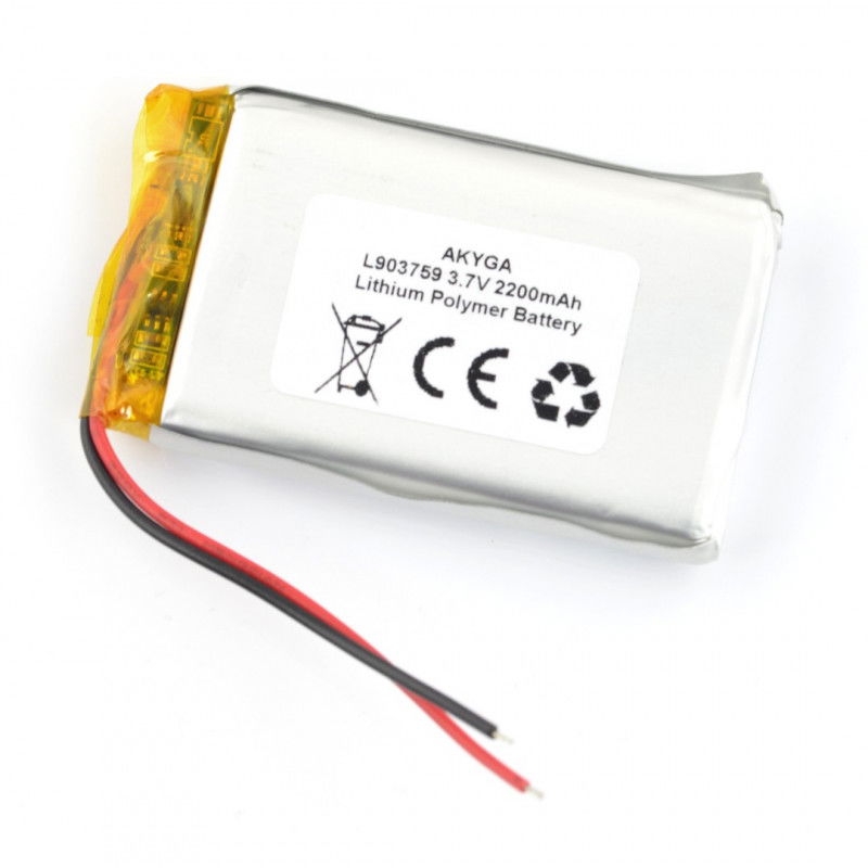 Akyga 2200mAh 1S 3,7V Li-Pol-Akku