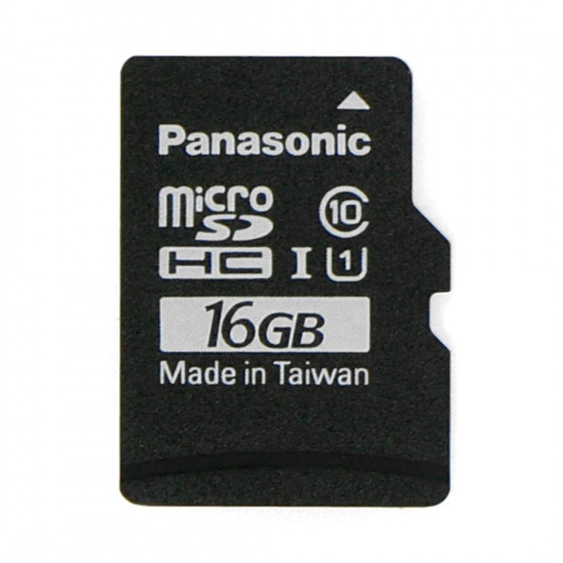 Panasonic microSD Speicherkarte 16GB 40MB/s Klasse A1 (ohne Adapter) + Raspbian System für Raspberry Pi 4B/3B+/3B/2B/Zero