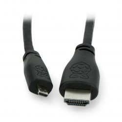 MicroHDMI - HDMI Kabel - Original für Raspberry Pi 4 - 2m - schwarz