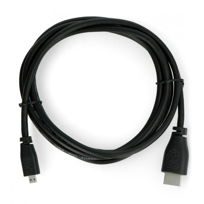 MicroHDMI - HDMI Kabel - Original für Raspberry Pi 4 - 2m - schwarz