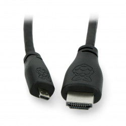 MicroHDMI - HDMI 2.0 Kabel - Original für Raspberry Pi 4/5 - 1m - schwarz