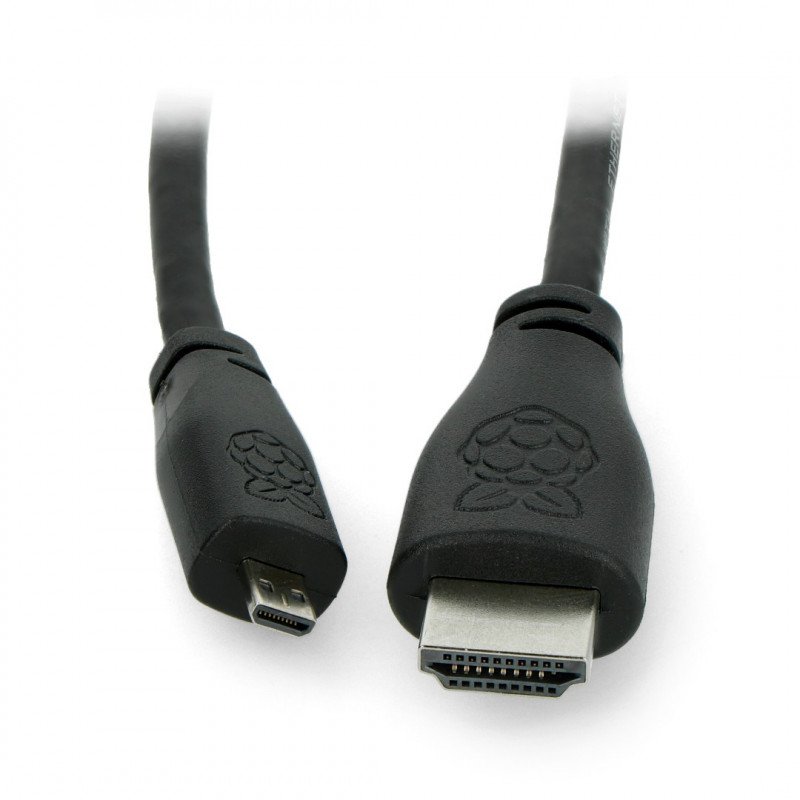 MicroHDMI - HDMI Kabel - Original für Raspberry Pi 4 - 1m - schwarz