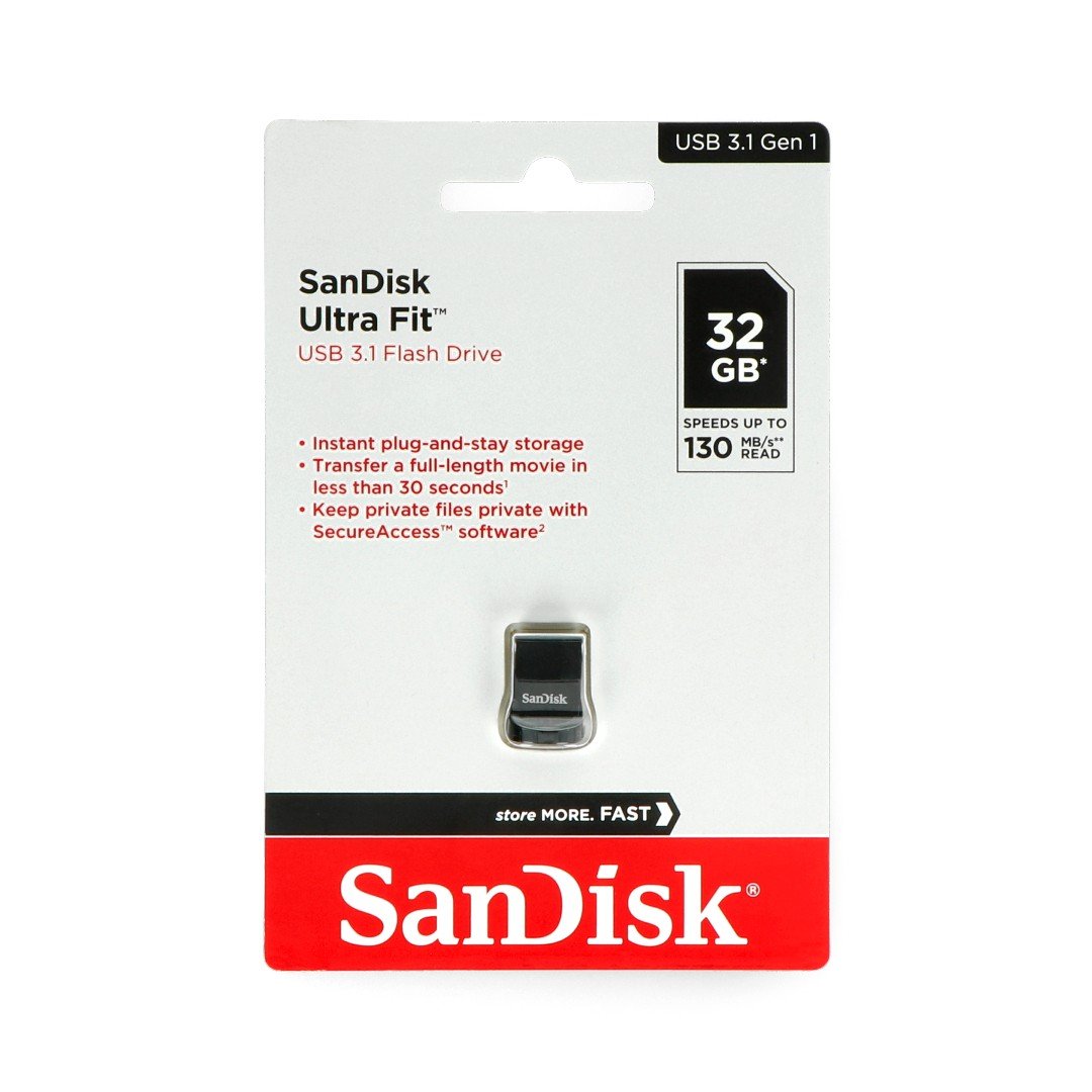 SanDisk Ultra Fit - USB 3.0 Pendrive 32 GB