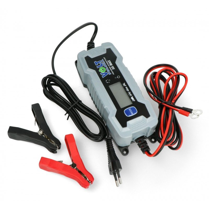 Ladegerät, Gleichrichter für 6V / 12V - 5A - Volt 6PRO061205 Batterien