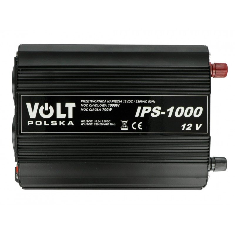DC / AC-Aufwärtswandler 12VDC / 230VAC 700 / 1000W - Sinus - Volt IPS-1000