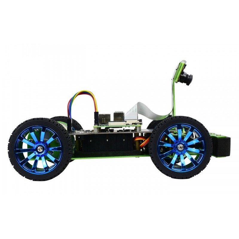 PiRacer DonkeyCar - 4-Rad-KI-Roboterplattform mit Kamera, DC-Antrieb und OLED-Display