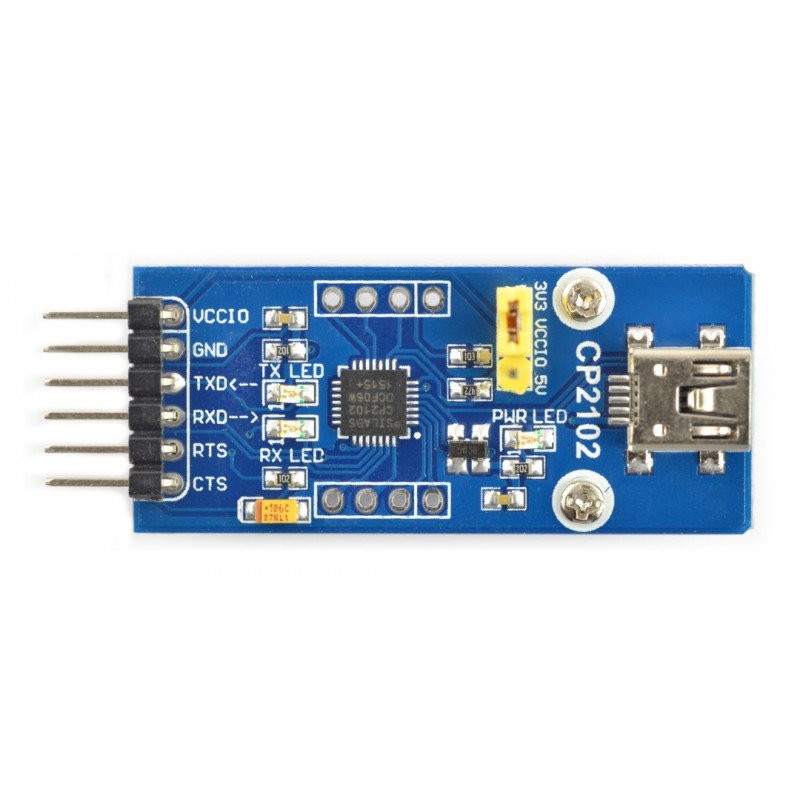 USB-UART-Konverter CP2102 - miniUSB-Buchse