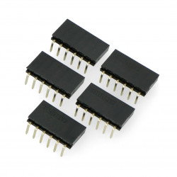 1x6 weibliche Winkelleiste, 2,54 mm Raster