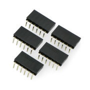 1x6 weibliche Winkelleiste, 2,54 mm Raster