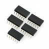 1x6 weibliche Winkelleiste, 2,54 mm Raster - zdjęcie 1