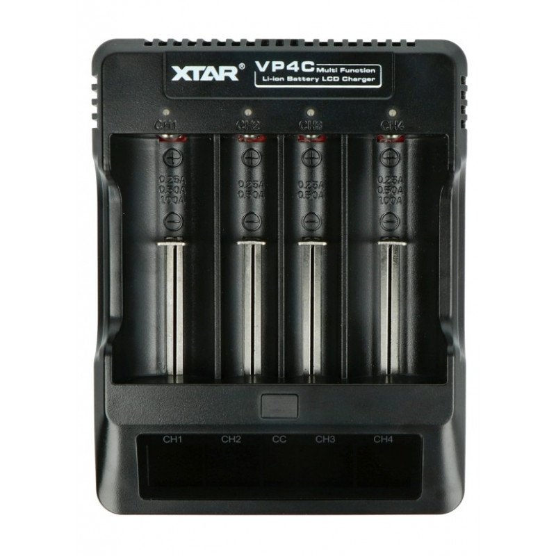 XTAR VP4 Batterieladegerät - 1-4 Stk.