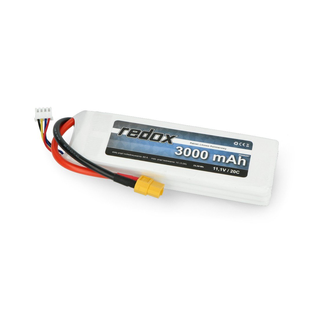 Li-Pol Redox 3000 mAh 11,1 V 20C-Paket