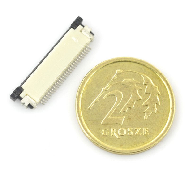 ZIF-Buchse, FFC / FPC, horizontal 27-polig, Raster 0,5 mm, Kontakt oben
