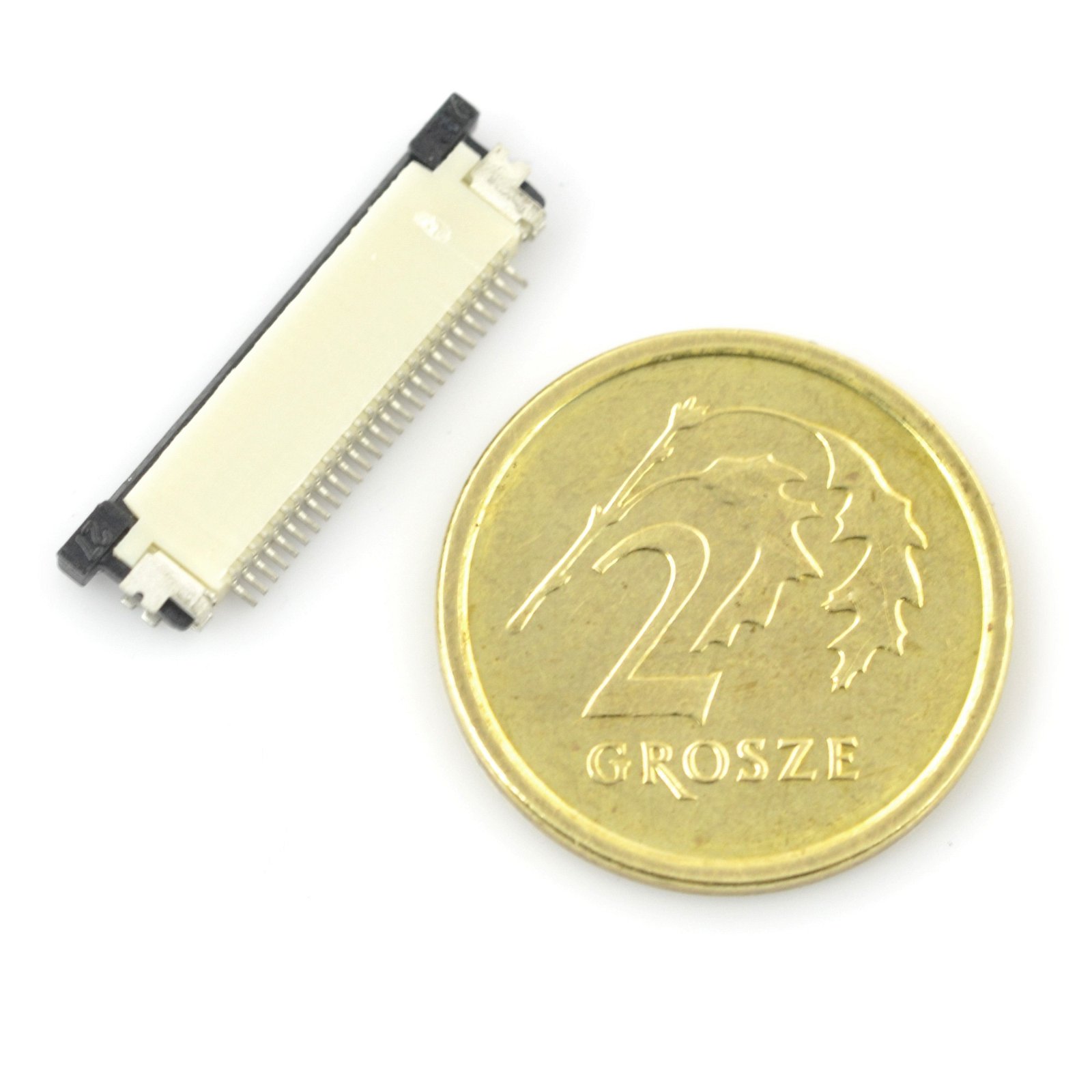ZIF-Buchse, FFC / FPC, 28-polig horizontal, Raster 0,5 mm, Kontakt oben