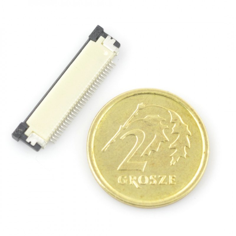 ZIF-Buchse, FFC / FPC, horizontal 30-polig, Raster 0,5 mm, Kontakt oben
