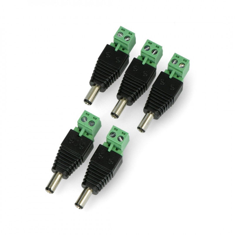 DC 5,5 x 2,5 mm Stecker mit trennbarem Streifen