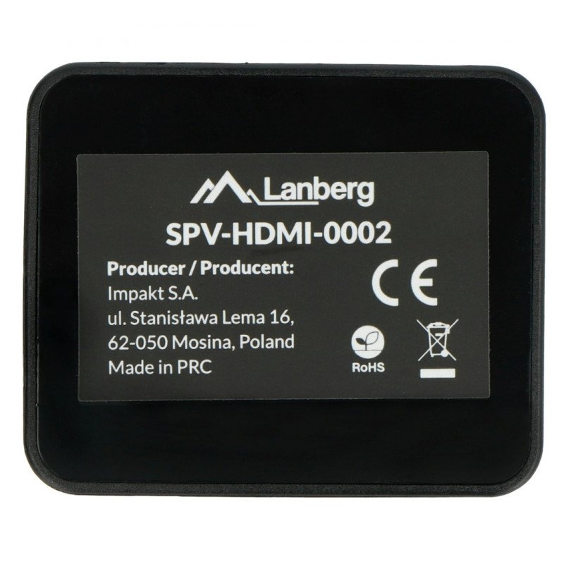 Lanberg HDMI Splitter - 2x HDMI 4K + mircoUSB schwarz