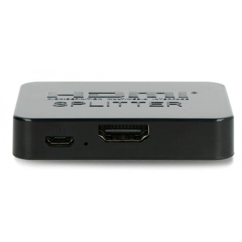 Lanberg HDMI Splitter - 2x HDMI 4K + mircoUSB schwarz