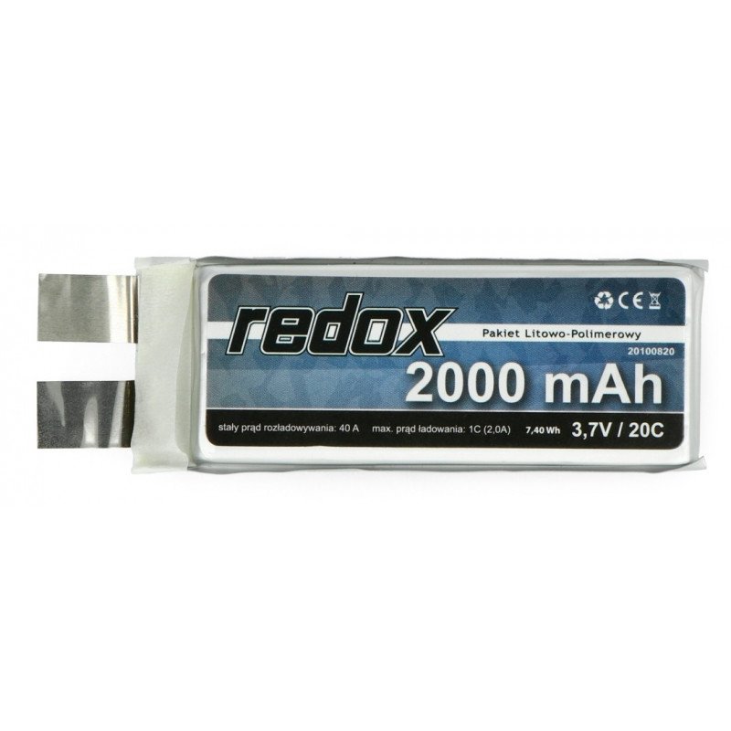Li-Pol Redox 2000mAh 3,7V 20C-Paket